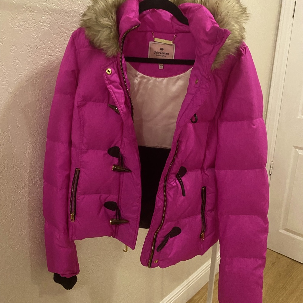 Juicy Couture Puffer Jacket with Fur